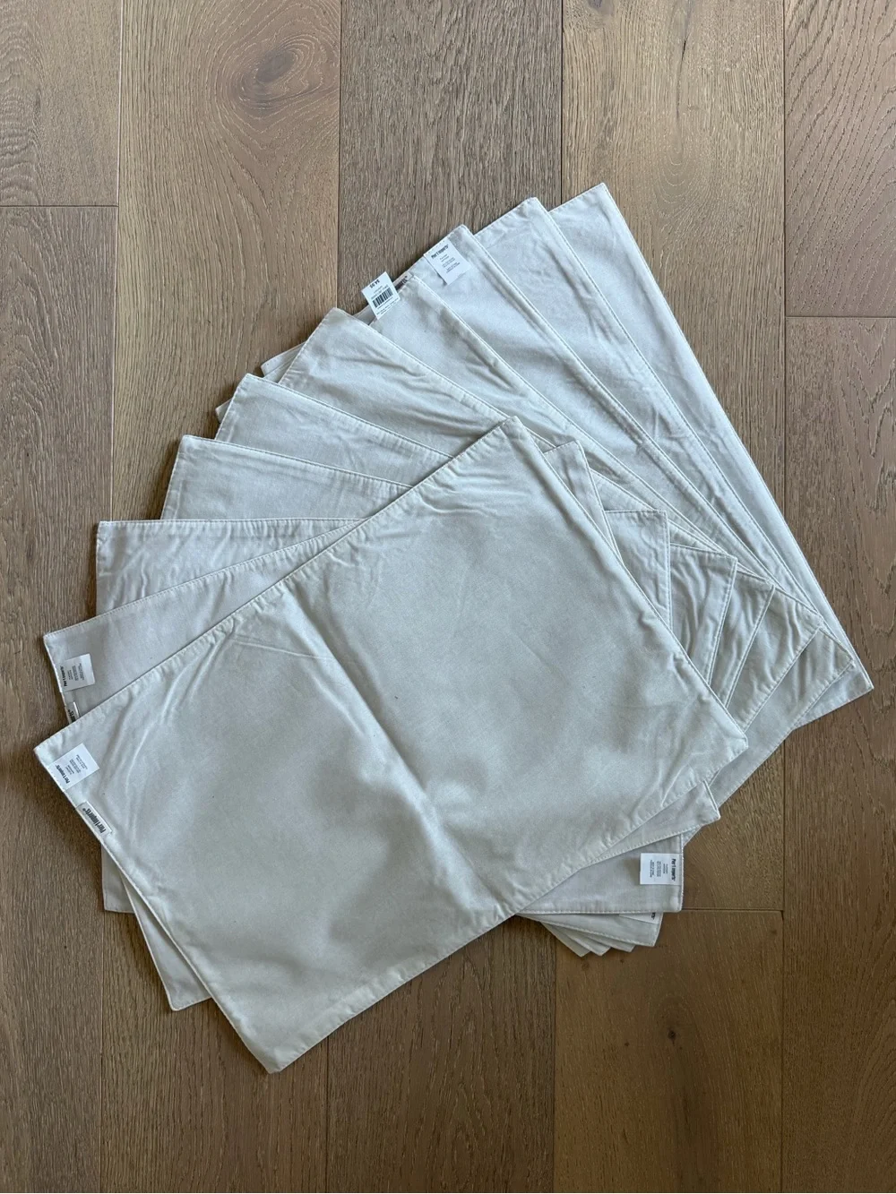 Pier 1 Woven Sheen Champagne Gold Placemats - Set of 10